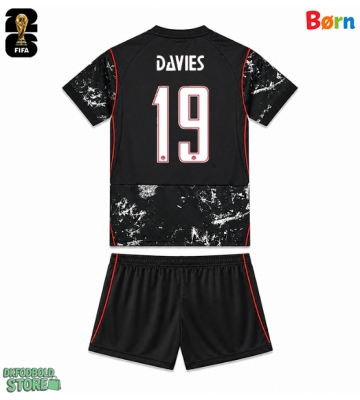 Canada Alphonso Davies #19 Replika Babytøj Udebanesæt Børn VM 2026 Kortærmet (+ Korte bukser)